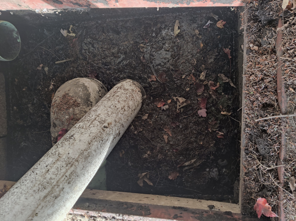 Clogged Catch Basin